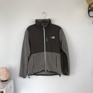 Teal and gray NorthFace